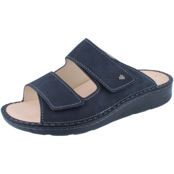FINN COMFORT Paterna Herren Pantolette blau night/Nubukrona