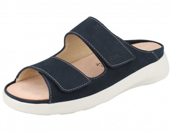 Finn Comfort Damen Pantolette mit Wechselfußbett dunkelblau
