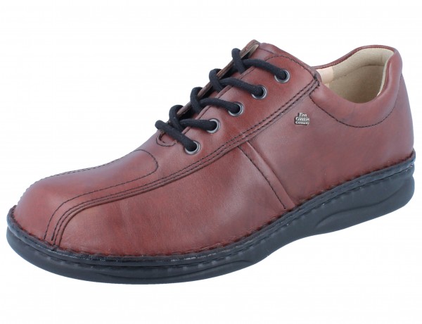 Finn Comfort Dijon Herren Schnürhalbschuhe braun Glattleder