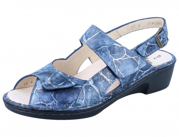 FINN COMFORT Tavira Damen Sandale blau lazip/Rocas