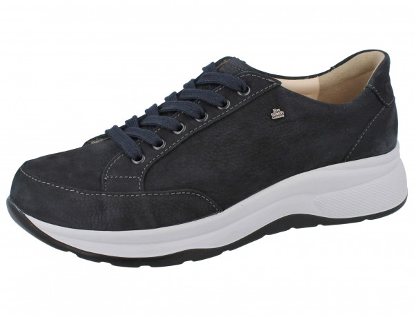 FINN COMFORT Nottingham Herren Halbschuhe Schnürschuhe blau