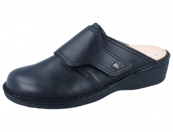 Finn Comfort Aussee Damen Clog schwarz Glattleder