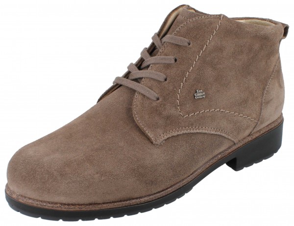 FINN COMFORT Cranston Halbschuhe Stiefelette Schnürschuhe braun Veloursleder