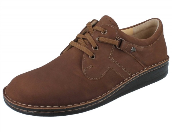 Nussbrauner Herren Schnürhalbschuh aus Nubukleder