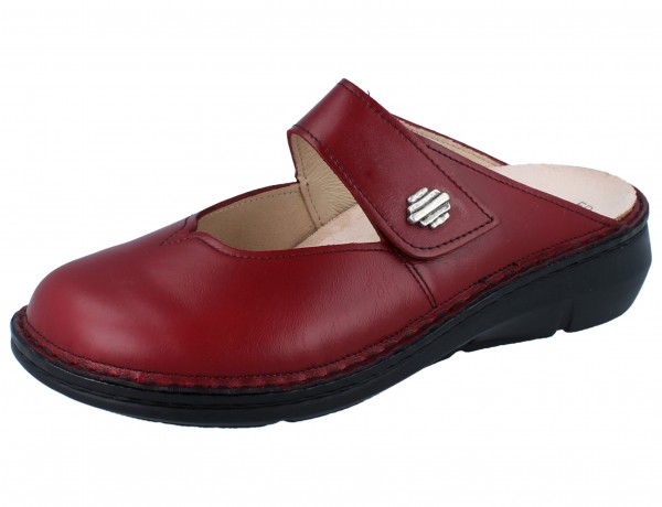 FINN COMFORT Roseau Damen Clog rot red Sierra Glattleder