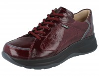 FinnComfort Damenbequemschnürer aus weinrotem Lackleder mit Wechselfußbett FinnComfort Damenbequemschnürer aus weinrotem Lackleder mit Wechselfußbett