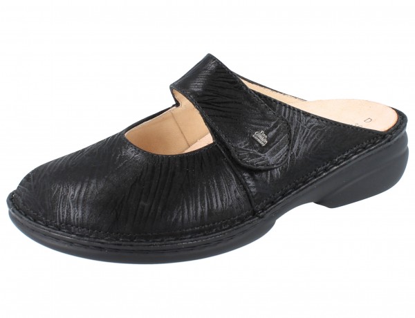 FINN COMFORT Stanford Damen Clogs schwarz nero/Crumble