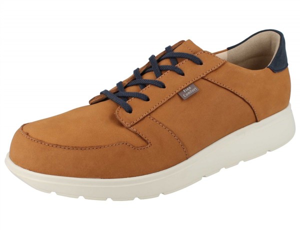 Herren Halbschuhe mit Reißverschluss in farben brandy und marine aus Nubukleder