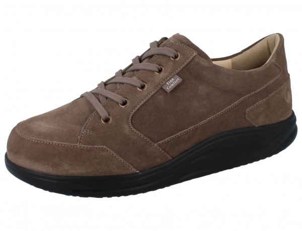 FINN COMFORT FINNAMIC Huaraz Herren Schnürhalbschuhe braun oxide Velour