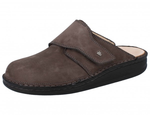 FINN COMFORT Amalfi Herren Clogs braun elefante Nabuk Nubukleder
