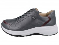 Vorschau: trendiger Damensneaker aus grau schimmerndem Glattleder mit losen Einlagen Vorschau: trendiger Damensneaker aus grau schimmerndem Glattleder mit losen Einlagen