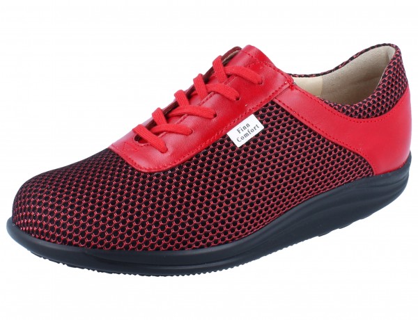 FINN COMFORT FINNAMIC Massa Halbschuhe lipstick/pomodore Sportnet/Nube