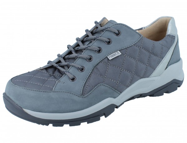 FINN COMFORT FINNCO Tessin Damen Wanderschuhe grau Buggy/Quilt/Knautschlack