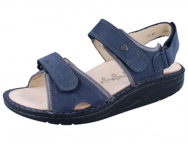 FINN COMFORT FINNAMIC Yuma Damen Sandale blau Nubukleder