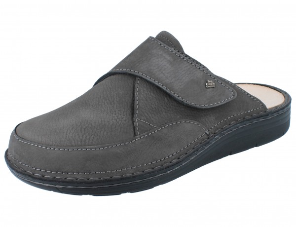 Finn Comfort FinnPlus Aguilas breiter Herren Clog mit Klettverschluss Nubukleder